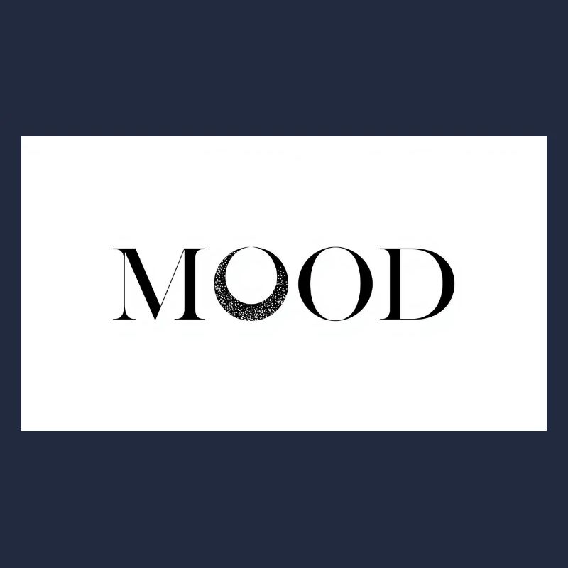 Conception typographique minimale MOOD