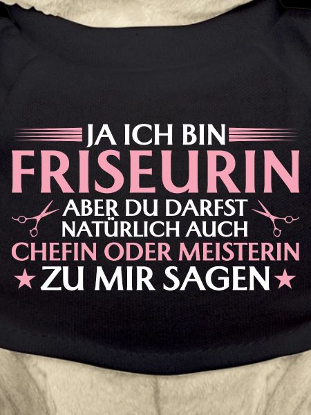 Friseurin Chefin oder Meisterin