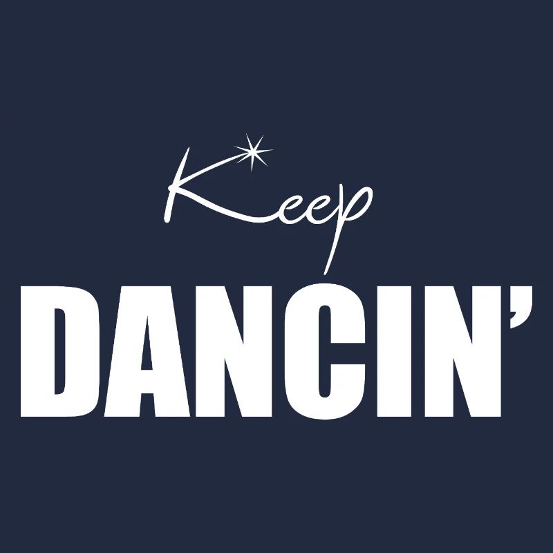Cadeau de danseur rétro Keep Dancing & Professeur de danse en haut