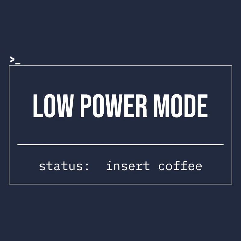 Low Power Modus Kaffee