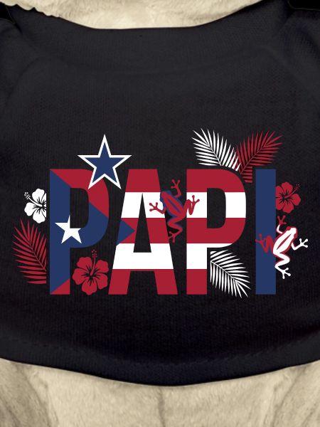 Papa drapeau Tropiques style Hawaï