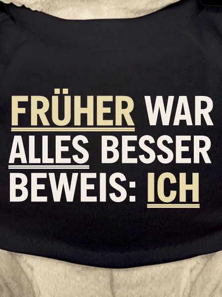 Früher War Alles Besser Lustiges Geschenk