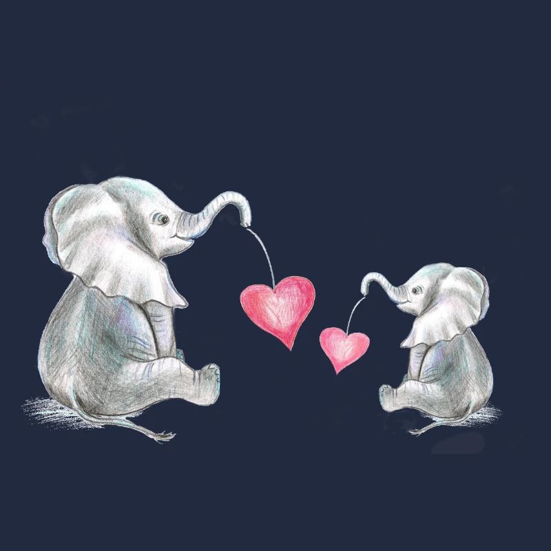 ELEPHANT avec coeur