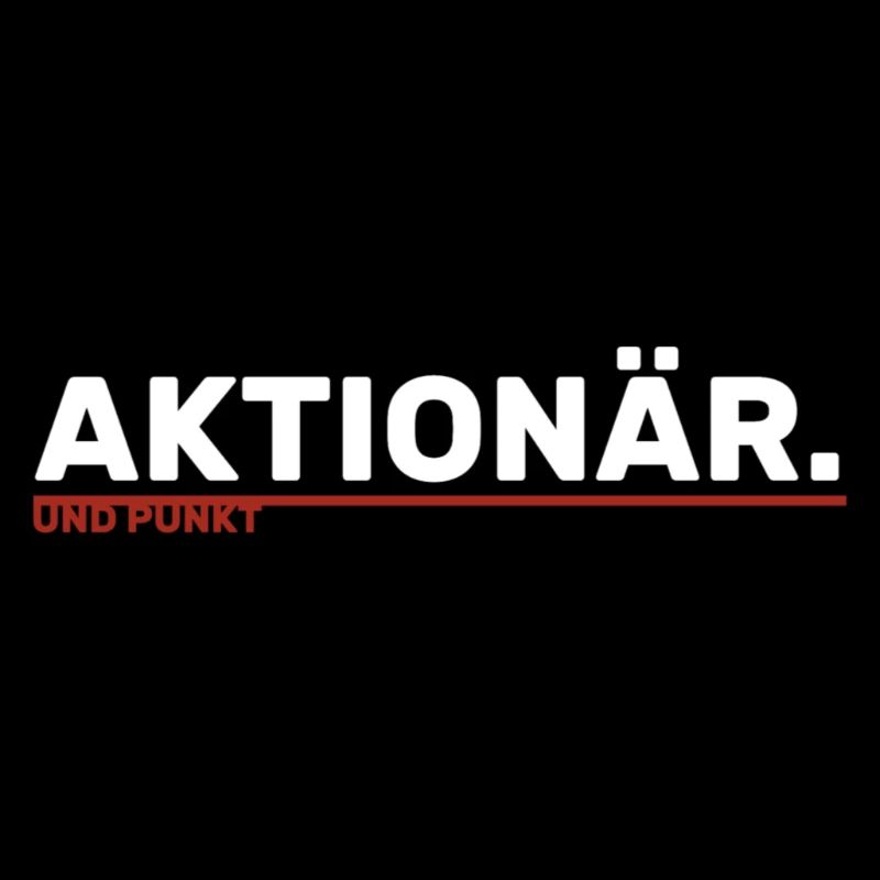Aktionär und Punkt (weiß/rot)
