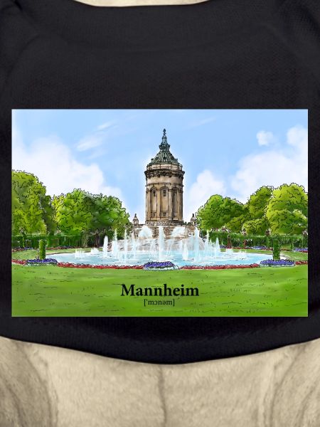 Wasserturm Mannheim Aquarell