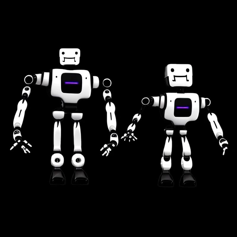Robot Friends Blanc