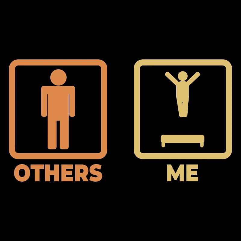 Trampolin Strichmännchen