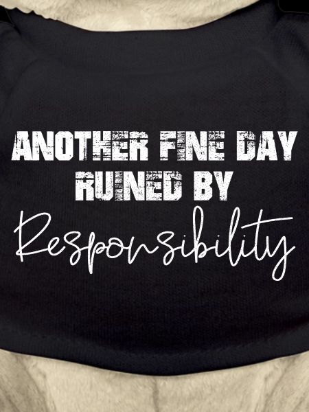another fine day ruined by responsibility