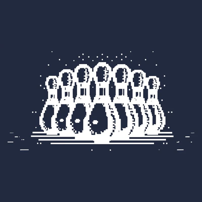 Bowling Pins Pixel Grafik