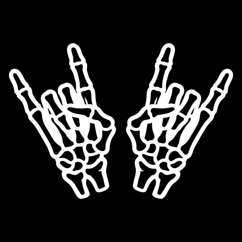 Hand Rock Skelett