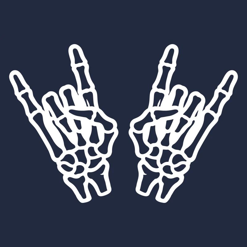 Hand Rock Skelett