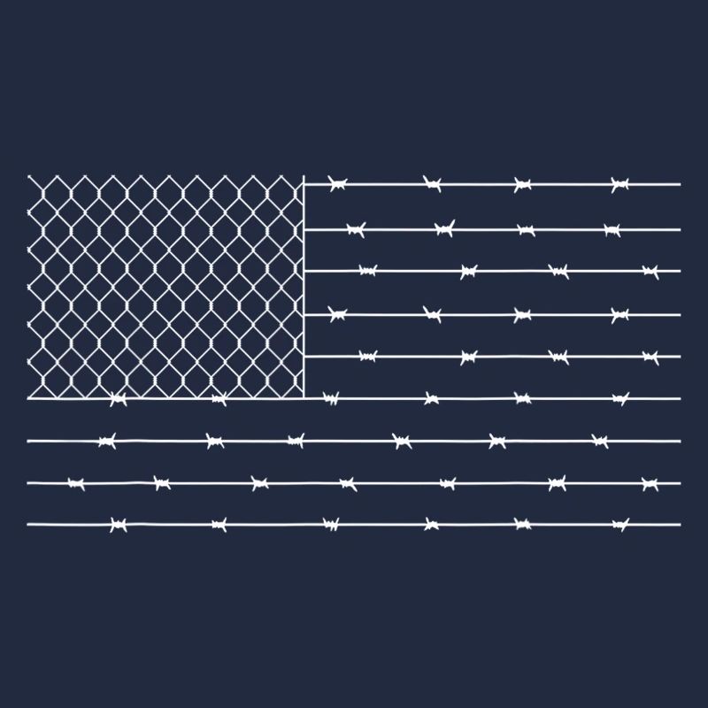 Minimalistisches Stacheldrahtmuster