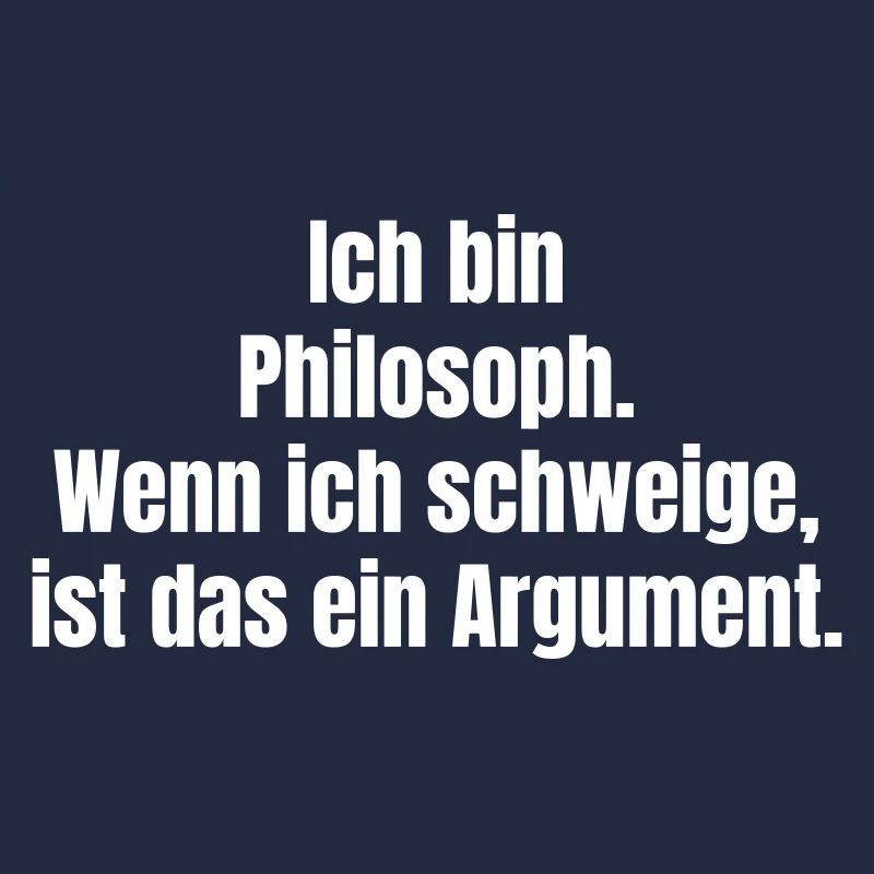 Philosophisches Schweigen als Argument
