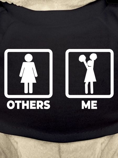 Cheerleader stick figure