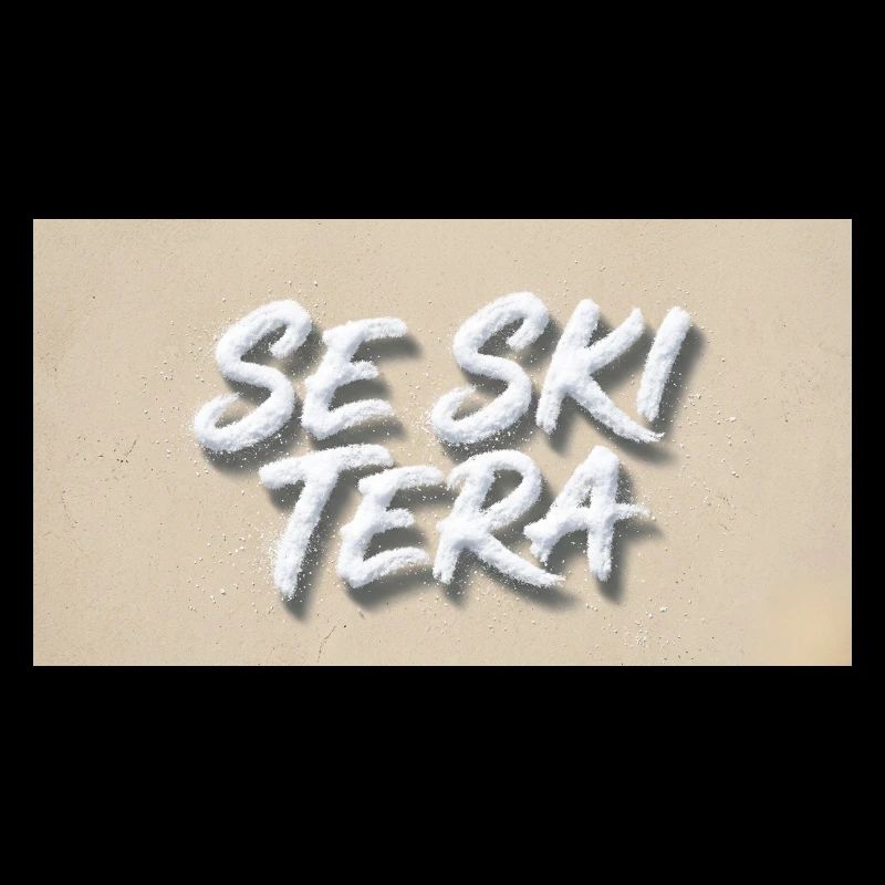 Lettres de sable sur la plage