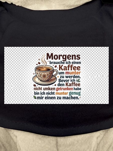 Kaffee Morgen Spruch Illustration