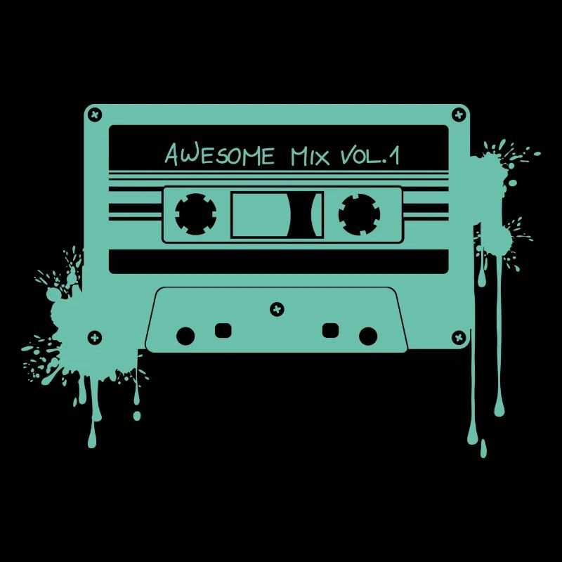 RETRO CASSETTE en turquoise