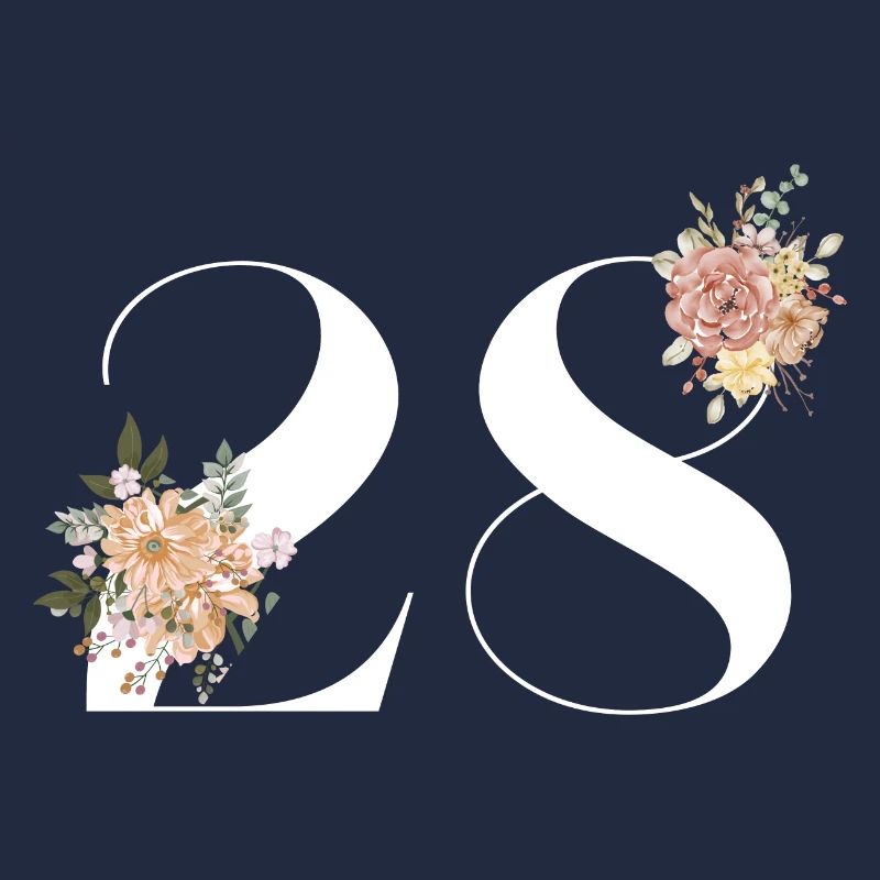 28e anniversaire fleuris (Cadeau de 28 ans)