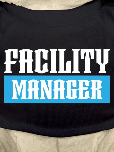 facility manager tshirt black