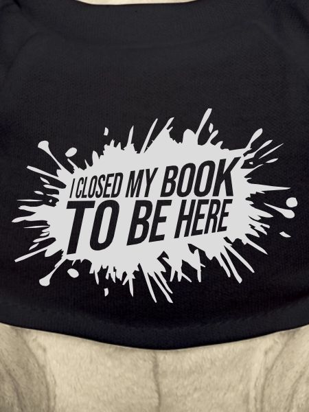 I closed my book