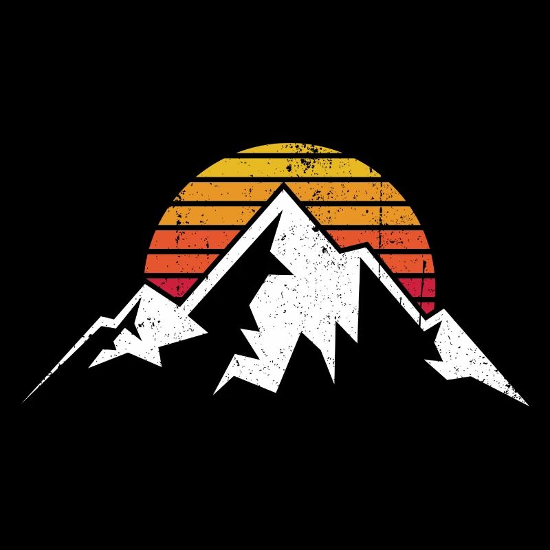 Sunset Ridge Mountain Silhouette