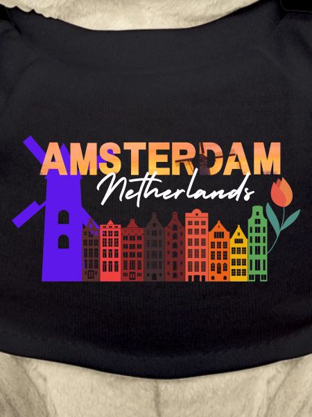 Amsterdam Skyline Tulip Gradient