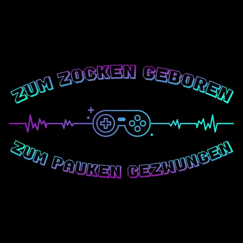 Zocken Geboren Neon Controller
