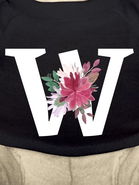 Letter w floral