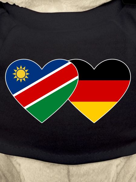 Namibia Germany Flag Heart