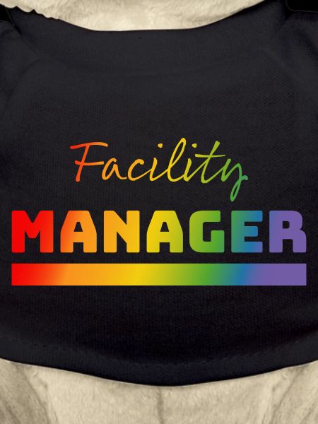 Tshirt Facility Manager rainbow