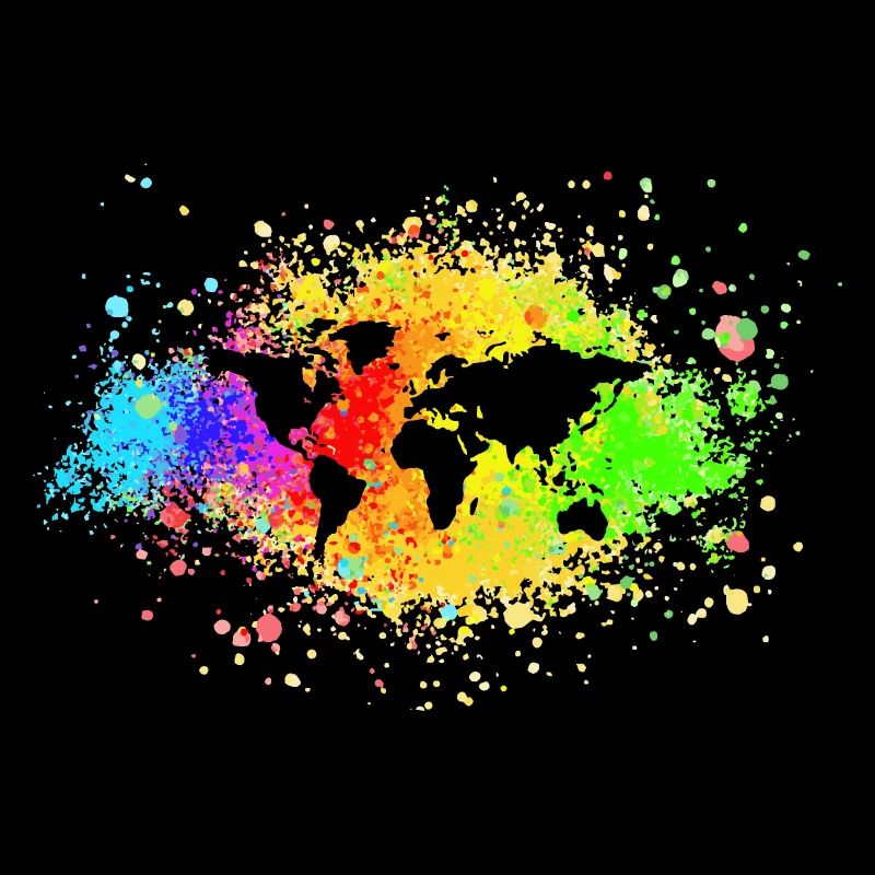 World Rainbow spreaded Color