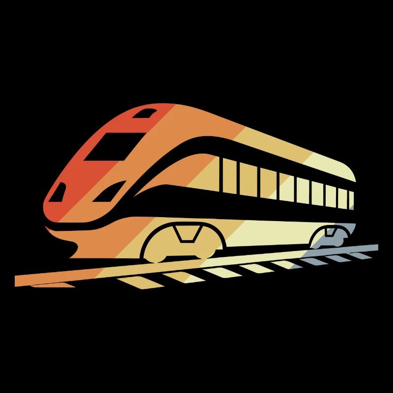 Eisenbahn Retro Stil