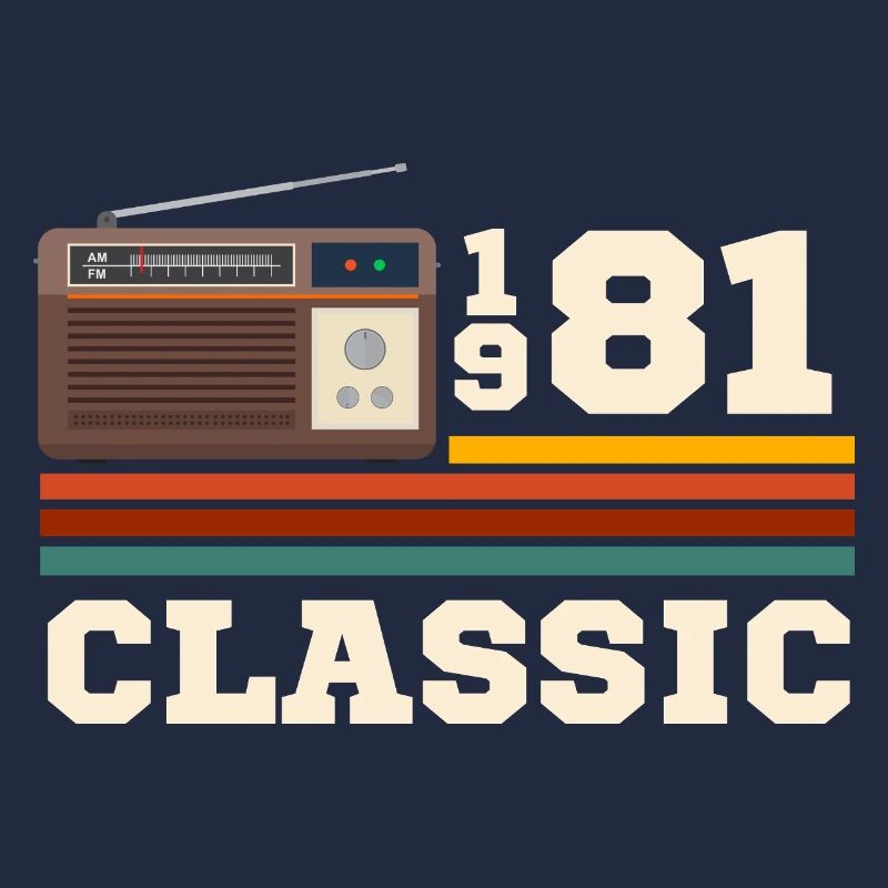 Anniversaire 1981 retro classic