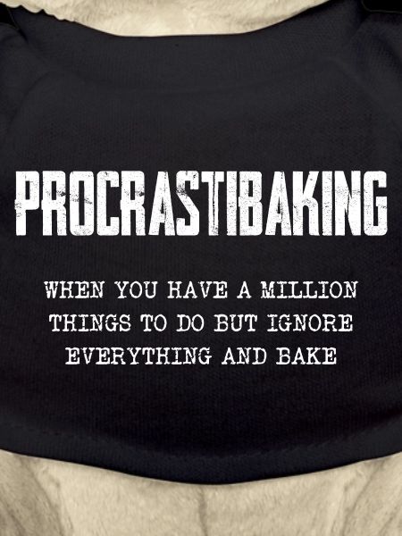 Procrastinating Baking Motif