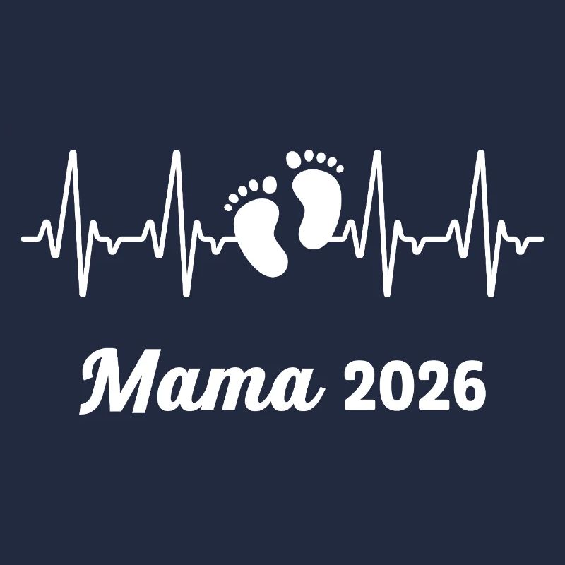 Mama 2026 Loading Werdender Mutter Herzschlag