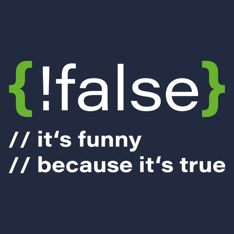 false – Funny programmer saying