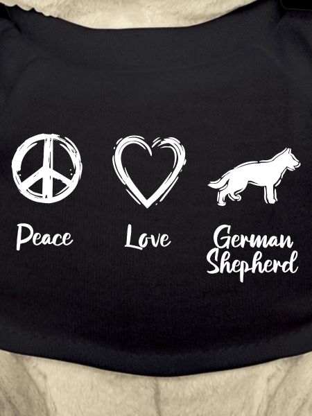 Peace Love German Shepherd