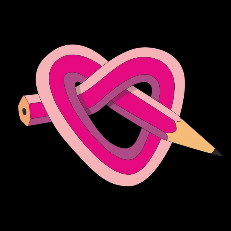 pencil heart