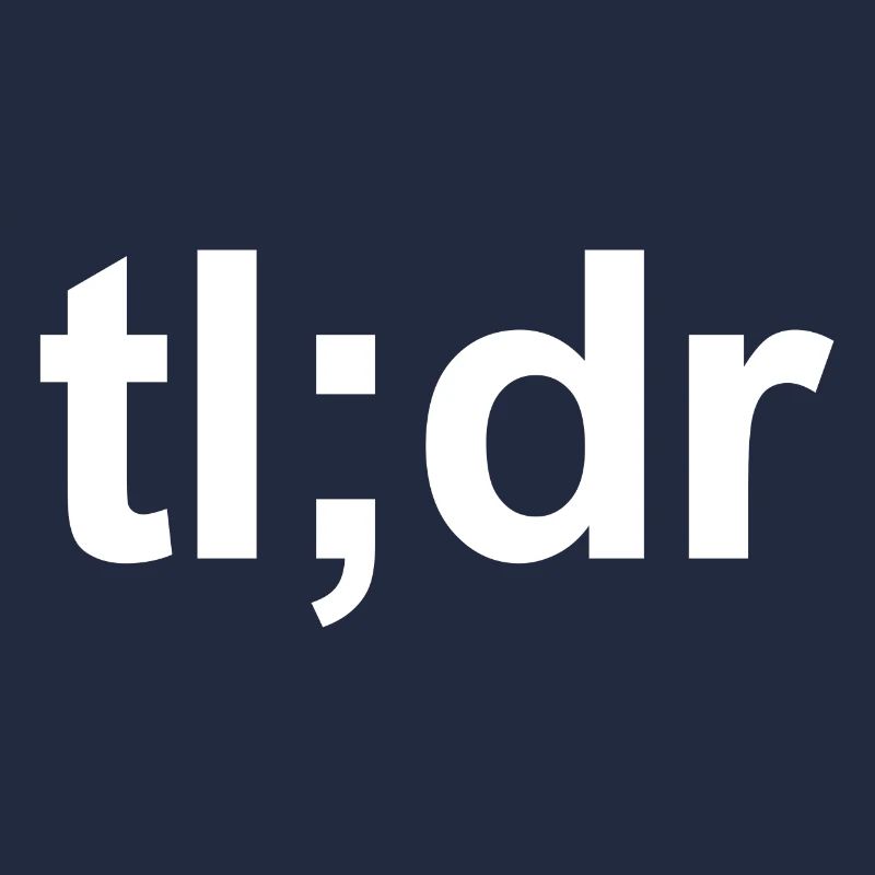 tl; dr