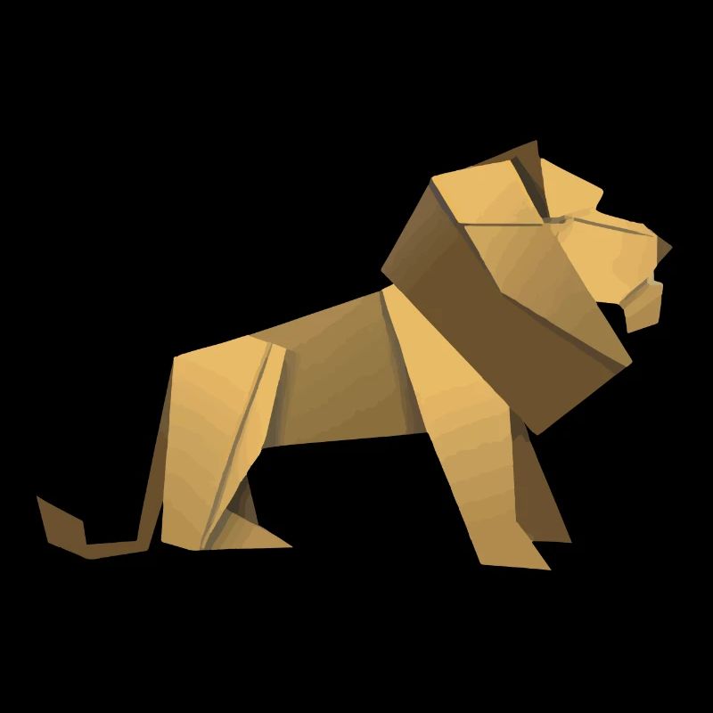 Löwe Origami Geschenkidee