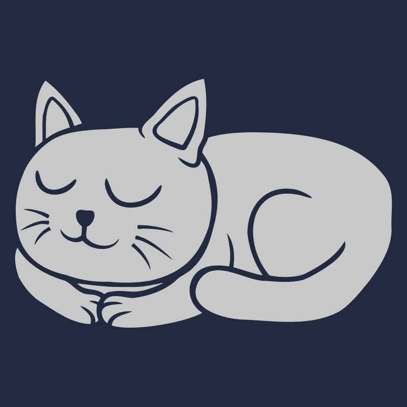 Cat lying asleep Comic