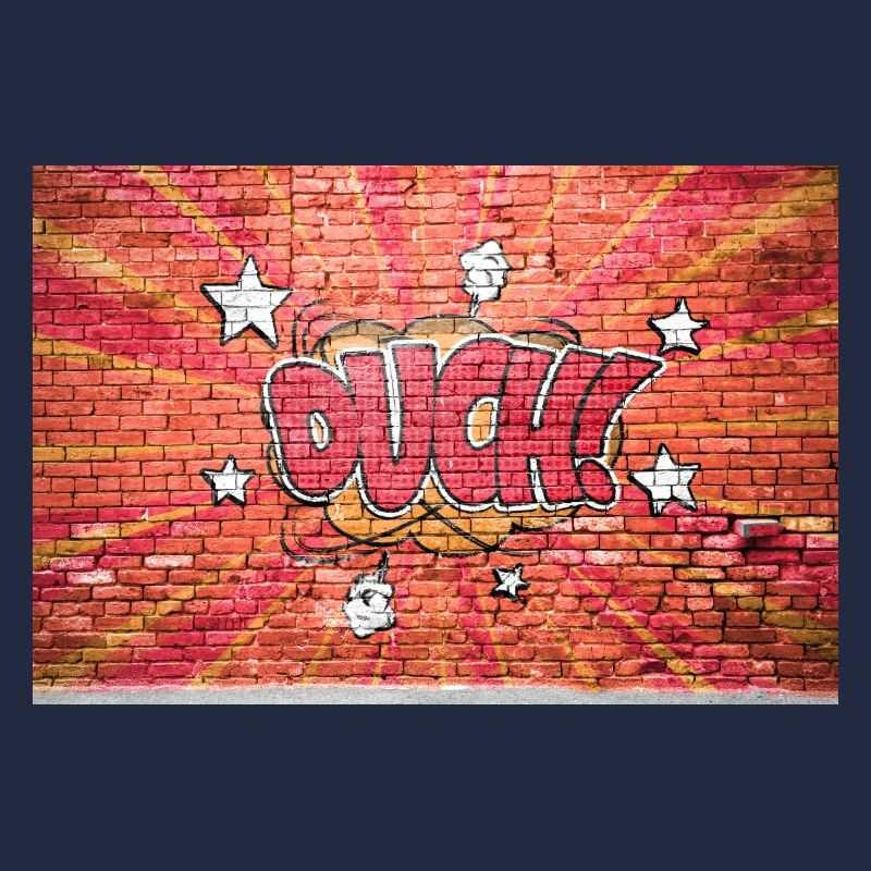 Au! Comic Style Bubble Graffiti Schriftzug