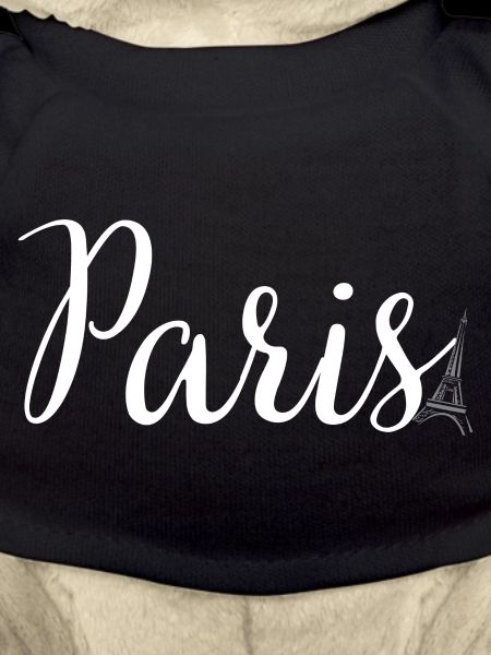 Paris Script with Eiffel Silhouette