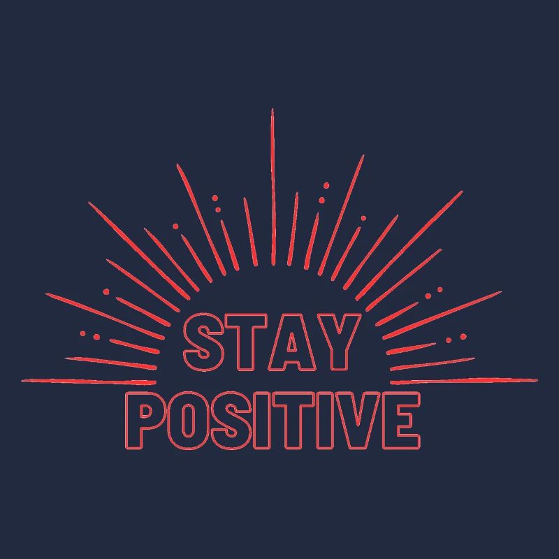 Restez positif en rouge