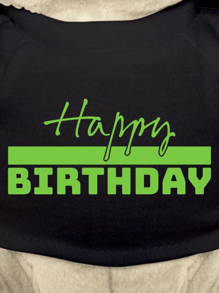 Tshirt joyeux anniversaire vert