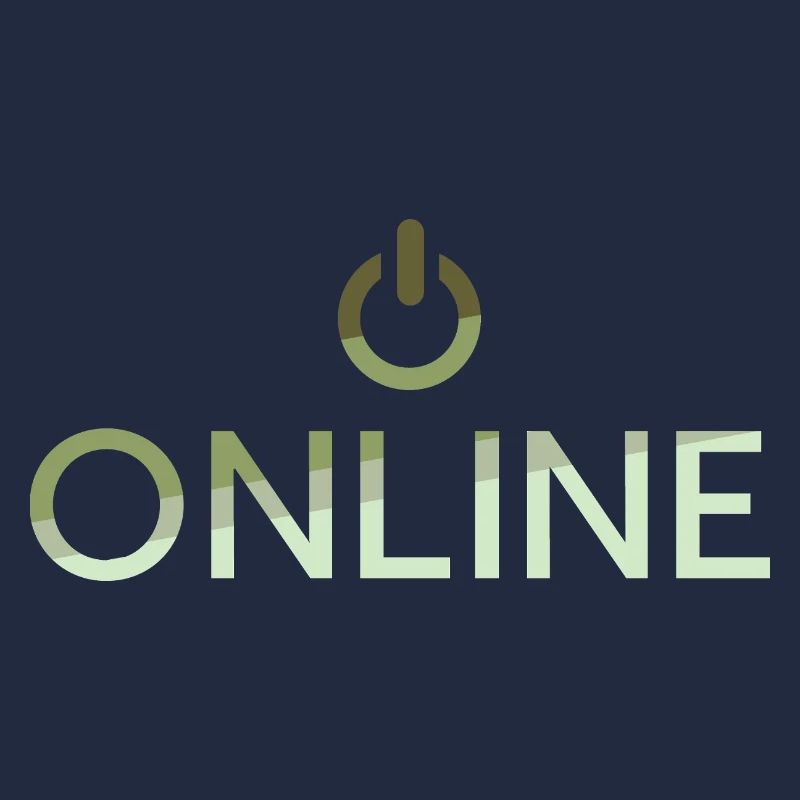 online lettering - On Button active