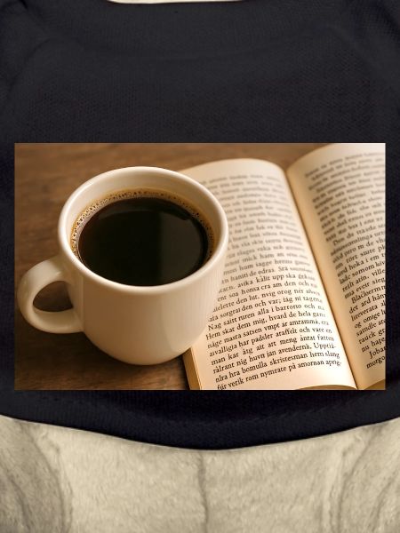 Buch und Kaffee