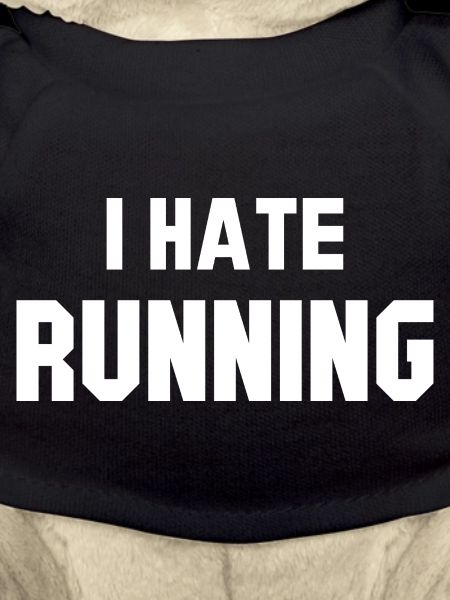 Vibrant Anti-Hate Running Quote Design