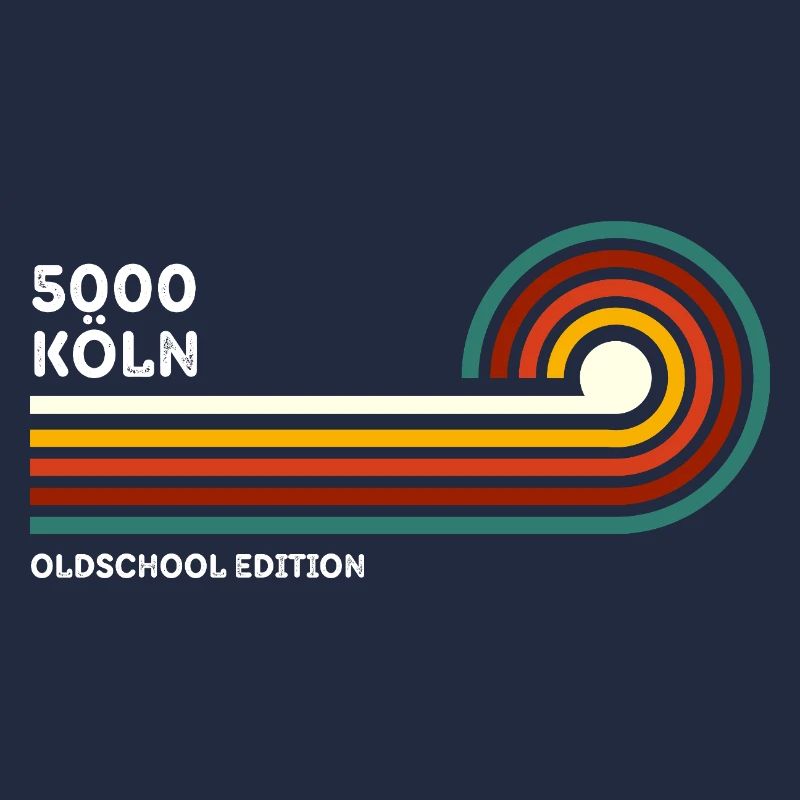 Cologne Retro Shirt Oldschool 5000 Zip Code Souvenir