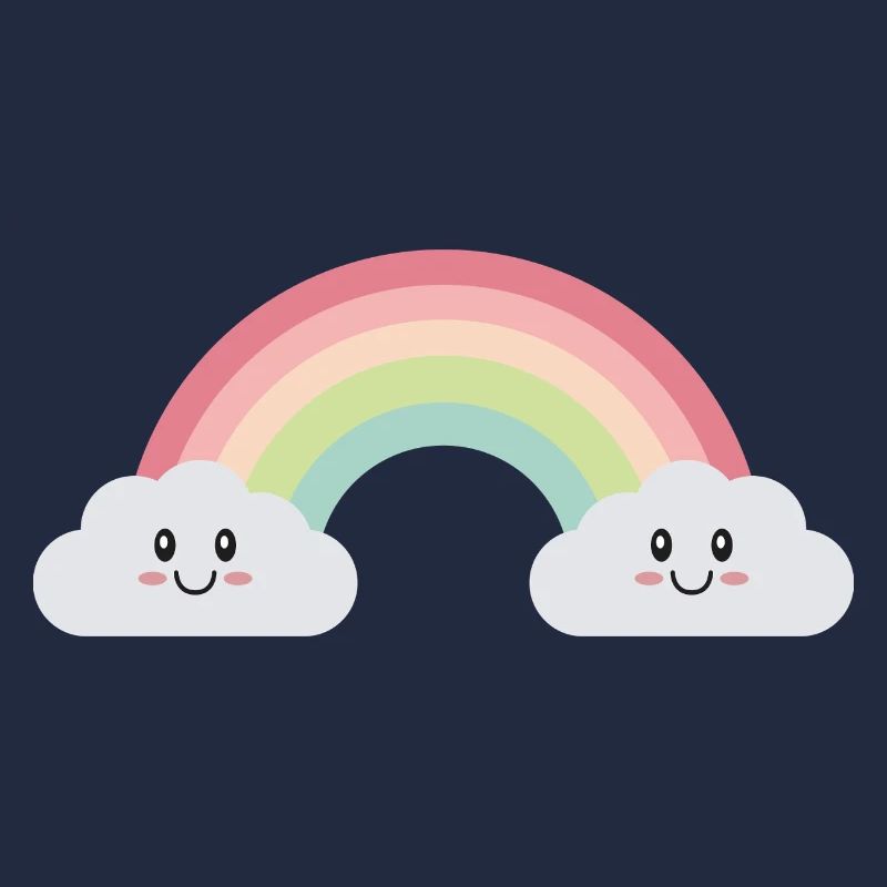 Rainbow clouds